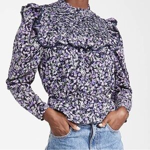 ASTR the label Sleeve Peplum Top